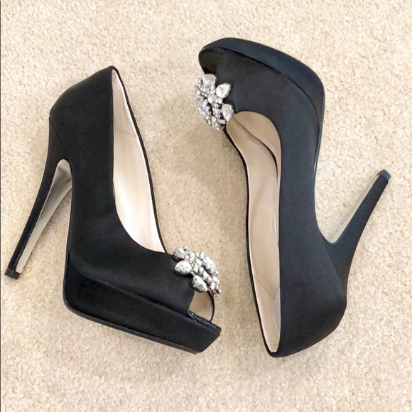 E Live From The Red Carpet Peep Toe Heels Size 8.5 - Picture 7 of 9